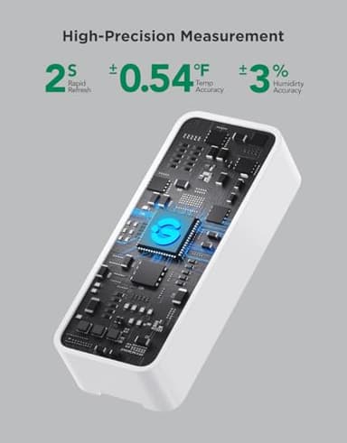 GoveeLife 2.0 WiFi Hygrometer Thermometer 3 Pack, Smart Humidity Temperature Sensor with App Notifications, 2-Year Free Data Storage Export, Temperature Humidity for Bedroom, Wine Cellar, Basements - Image 4