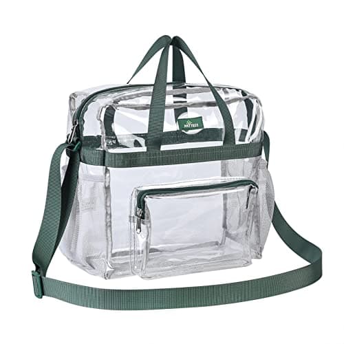 Bagenius Clear Bag Stadium Approved 12x6x12 Clear bag for Stadium Events Sports Concert Festival Work, Green - Image 1