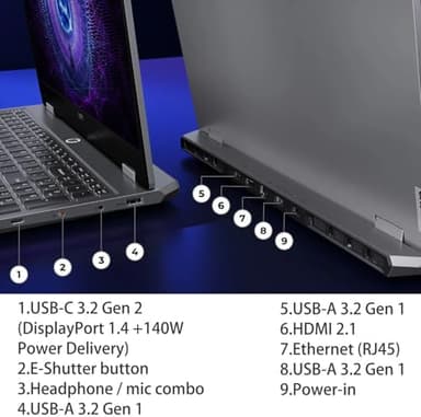 Lenovo LOQ 15 AI Gaming Laptop with Copilot, 15.6" FHD 144Hz, AMD Ryzen 7 7435HS, NVIDIA GeForce RTX 4070, 64GB DDR5 RAM, 2TB SSD, Backlit KB, Bundle with PCO Notebook Folding Radiator, Laptop Cooler - Image 5
