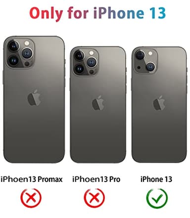 Diverbox for iPhone 13 Case [Shockproof] [Dropproof] [Tempered Glass Screen Protector + Camera Lens Protector],Heavy Duty Protection Phone Case Cover for Apple iPhone 13 (Black) - Image 2
