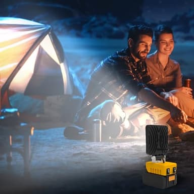 2 PCS Cordless LED Work Light for Dewalt 18V 20V Max Battery, 5000LM Battery Light for Dewalt 20v Tools, Portable Work Light with USB & Type-C Charging for Jobsite, Garage, Car Repairing, Emergency - Image 8