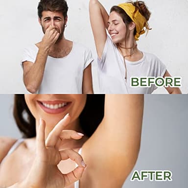 Armpit Detox Scrub 8.8 oz with Peppermint, Aloe Vera and Walnut Shell Powder, Underarm Scrub Helps on Removing Odor, Deep Cleanse & Exfoliating, also for Legs, Knee, Feet, Hands Whole Body - Image 7