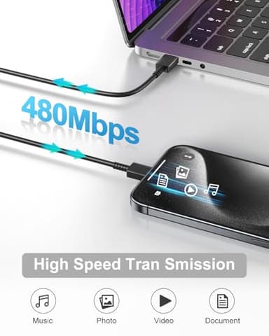 Type C Charger Fast Charging for iPhone 17 16 15, 2Pack [10FT&6FT] Long USB C Cable with 25W Phone Super Fast Charger Block Compatible with Galaxy S25/S24/Plus/Ultra,iPhone 15/16/17/Air/Plus/Pro Max - Image 3