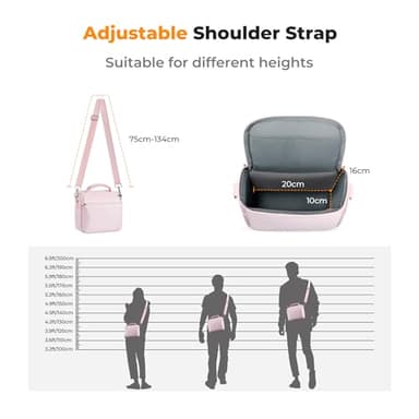 K&F Concept Camera Sling Bag Small Crossbody Camera Case DSLR/SLR/Cute Compact Shoulder Photography Bags for Photographers - Image 6