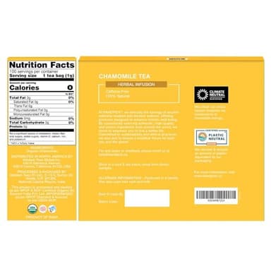 HANDPICK, Organic Chamomile Tea Bags (100 Herbal Tea Bags) Caffeine Free| Premium Floral Chamomile Herbal Tea in Eco-Conscious Teabags | Direct from Source - Image 2