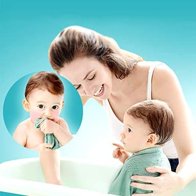 Kyapoo Baby Washcloths 12 Pack 12x12 Inches Microfiber Coral Fleece Extra Absorbent and Soft for Newborns, Infants and Toddlers - Image 6