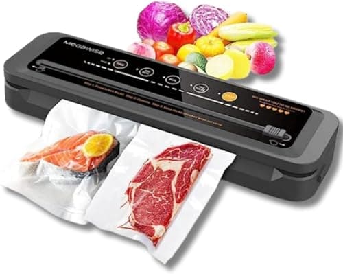 MegaWise Powerful and Compact Vacuum Sealer Machine One-Touch Automatic Food Sealer - Image 1