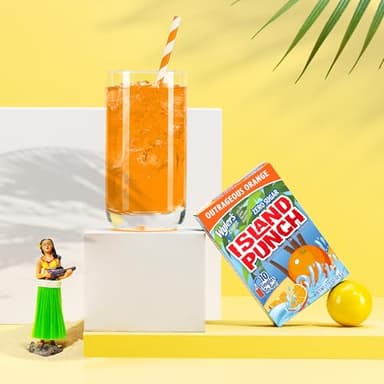 Wyler's Light Island Punch Singles To Go, Water Drink Mix, Outrageous Orange, 10 Count, Pack Of 12 (120 Single Servings) - Image 2