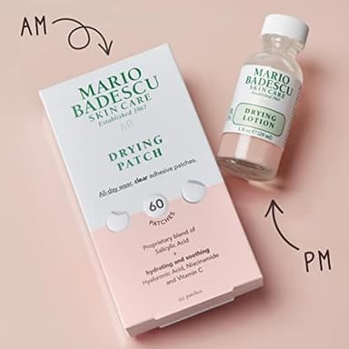 Mario Badescu Drying Lotion for All Skin Types| Blemish Spot Treatment with Salicylic Acid and Sulfur | Dries Surface Blemishes | 1 Fl Oz - Image 8