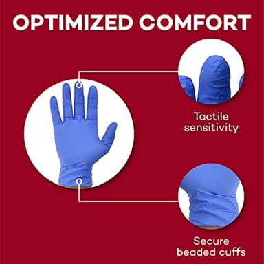Dealmed Medical Exam Gloves – 200 Count XS Nitrile Gloves, Disposable Non-Irritating Latex Free, Multi-Purpose Use for a First Aid Kit and Medical Facilities - Image 4