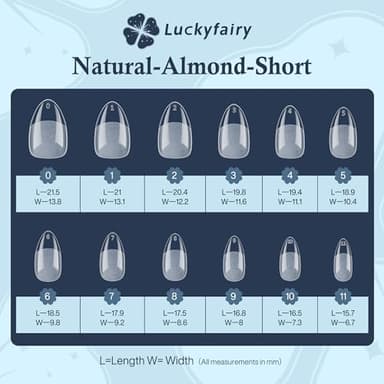 Short Almond Nail Tips, 240pcs Soft Nail Gel Tips Pre-Shaped Acrylic Fake Nails, Half Matte Full Cover Clear Gelly Press on Flase Nail Tips for Extension Nail Manicure Home DIY 12 Sizes Gelly Tips - Image 6