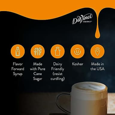 DaVinci Gourmet Classic Pumpkin Pie Syrup, 25.4 Fluid Ounces (Pack of 1) - Image 4