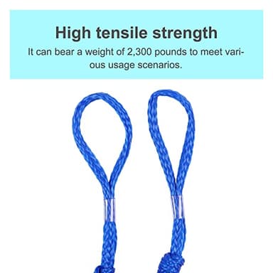 Bungee Dock Lines - Boat Accessories - 4 Feet Shock Cords Docking Rope Mooring Rope for PWC,Jet ski,Pontoon,Kayak,Canoe,Power Boat,Watercraft (Blue) - Image 3