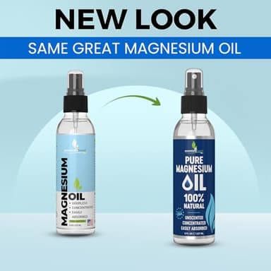 Pure Magnesium Oil Spray 8oz - Topical Magnesium Spray for Sleep Extra Strength - Less Sting - Less Itch - 100% Natural and Organic Oil - Made in USA - Image 2