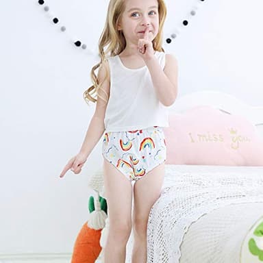 U0U Toddler Potty Training Pants 4 Pack,Cotton Training Underwear Size 2T,3T,4T,Waterproof Underwear for Kids Pink 3T - Image 2