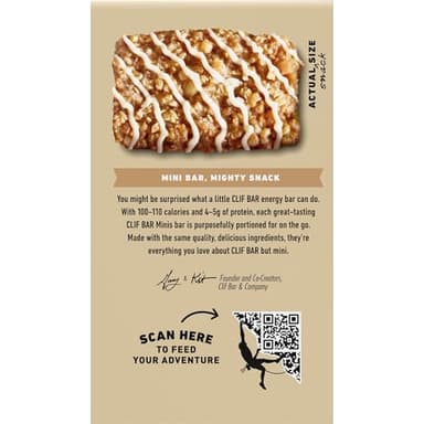 CLIF BAR Minis - White Chocolate Macadamia Nut Flavor - Made with Organic Oats - 4g Protein - Non-GMO - Plant Based - Snack-Size Energy Bars - 0.99 oz. (20 Pack) - Image 16