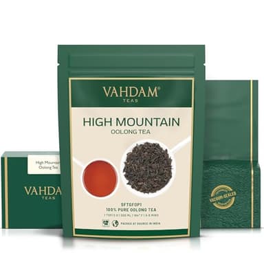 VAHDAM, High Mountain Oolong Tea Leaves From Himalayas (50+ Cups, 3.53oz) Strong & Robust Oolong Tea | High Elevation Grown | Vacuum Sealed | Brew Hot, Iced, Kombucha Tea | Loose Leaf Tea - Image 6