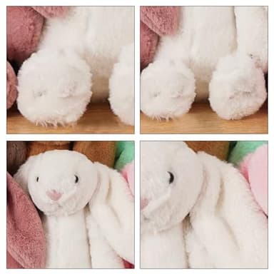 Dyoart Personalized Easter Bunny Rabbit, Custom Name Monogrammed Embroidered Bunny, Fluffy Rabbit with Long Ears,Plush Bunny Toy, Gift for Baby Kids(11.8inches) - Image 5