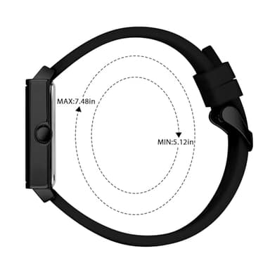 BOFAN Waterproof Nurse Watch for Medical Professionals,Students,Doctors with Easy to Read Square Black Dials,Second Hand and 24 Hours(Black-Black). - Image 4