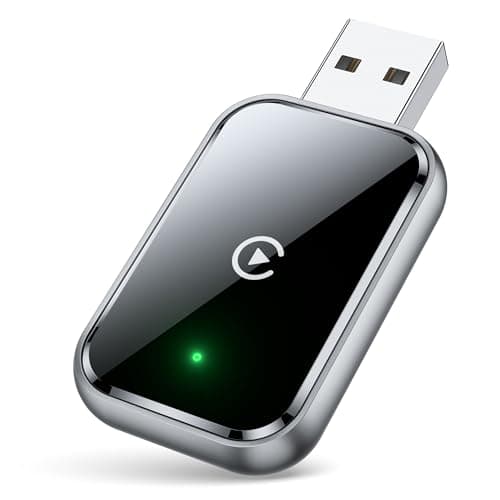 Wireless CarPlay Adapter for iPhone, Convert Wired to Wireless Apple CarPlay Adapter, Mini Size with Extension Cable USB & USB-C/Type-C, Stable Control & No Delay, Black - Image 1