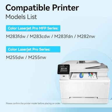 206X Toner Cartridges 4 Pack High Yield with Chip Replacement for 206X 206A HP Toner Cartridges Set for Color Laserjet Pro MFP M283fdw M283cdw M283fdn Pro M255dw M255nw M283 M255 Printer | 206X Toner - Image 2