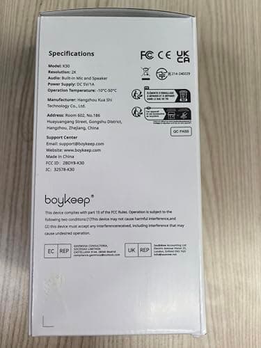 BoyKeep Indoor Camera - 2K Pet Camera, 5G/2.4GHz WiFi Cam for Baby Monitor with Phone App, 360° Pan & Tilt, 2-Way Audio, Color Night Vision, New for 2025 with 12s Free Cloud Storage - Image 11