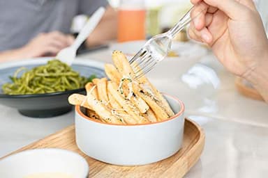 POSATE Heavy Weight Plastic Forks, Clear Disposable, 100 Count - Image 8