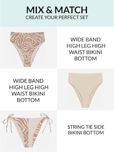 Sports Illustrated Women's X-Back Underwire Bikini Top, Wild Stripes/Sandstone, Small - Image 5