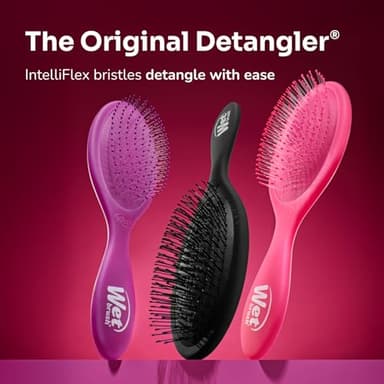 Wet Brush Original Detangler Hair Brush, Grey Leopard (Safari), Ultra-Soft IntelliFlex Bristles, Detangling Bristles Glide Through Tangles (Wet Dry & Damaged Hair), Women & Men (Pack of 2) - Image 9