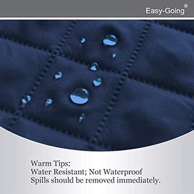 Easy-Going Recliner Chair Slipcover Reversible Sofa Cover Water Resistant Couch Cover Furniture Protector with Elastic Straps for Pets Dog (Recliner, Navy/Ivory) - Image 5