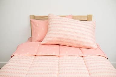 Beddy's Pink Ballerina Girls Durable Zipper Bedding for Kids, Bed in a Bag, Pink Ballet Sheets and Comforter, Easy to Make and Wash, Includes Pillowcase & Pillow Sham, Super Soft All Season - Image 4