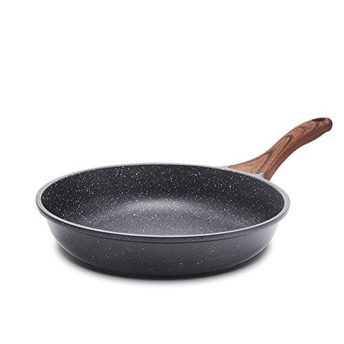 SENSARTE 12.5 Inch Nonstick Frying Pan Skillet, Swiss Granite Coating Omelette Pan, Healthy Stone Cookware, PFOA Free - Image 1
