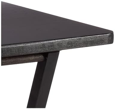 Amazon Basics Portable TV Dinner 4-Pack Rectangular Folding Tray Table with Storage Rack, Black, 15" x 19" x 26" - Image 3