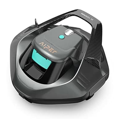 (Renewed) AIPER Cordless Robotic Pool Cleaner with Retrieval Hook, Pool Vacuum Lasts 90 Mins, LED Indicator, Self-Parking, Ideal for Above-Ground Flat Pool up to 860 sq.ft,Grey - Image 1
