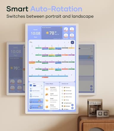Cozyla Mate Digital Calendar+ 2: 32 Inch Wall Touch Screen Chore Chart Customize Dashboard Smart Electronic Calendar for Family Schedules Meal Planner Supports All Google Play Apps Wall Mount White - Image 7