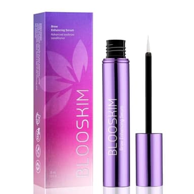 Blooskim Eyebrow Growth Serum for Women & Men – Natural Brow Enhancing Serum to Grow Thicker, Fuller Brows Fast – Nourishing Eyebrow Hair Growth - 0.17 fl oz - Image 1