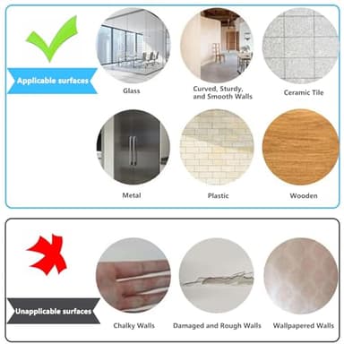 Magnetic Dry Erase Whiteboard Paper with Adhesive, 24" x 12" White Board Film for Wall, Easy to Write and Clean Dry Erase Board for Office, Classroom, Home, Include Marker, Magnetic Eraser and Magnets - Image 7