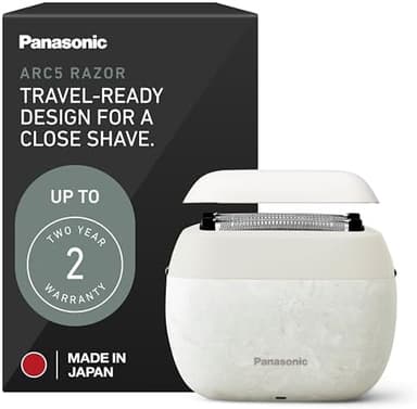 Panasonic ARC5 Palm-Sized Foil Shaver for Men, Powerful Travel Electric Razor, USB-C Charge Wet/Dry, Easy Clean Luxury Japanese 5-Blade, Smooth & Precise Cut w/Smart Sensor (Natural Sea Stone - Image 3