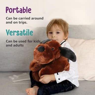 Cuddle Buds 5lbs Weighted Dog Stuffed Animal for Sensory Needs, 20'' Plush Dog, Weighted Stuffed Animals for Adults, Soft Plushie Toy - Image 8