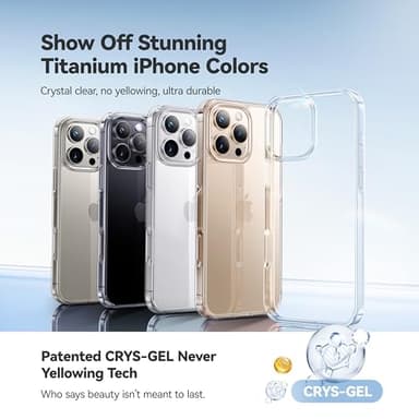 CASEKOO for iPhone 16 Pro Max Case Crystal Clear, [Never Yellow Technology] [12FT Military-Grade Protection] Slim Thin Transparent Cover for iPhone 16 ProMax Phone Case 6.9 inch, Clear - Image 9