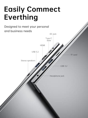 ACEMAGIC 17.3" Laptop with Quad Core-12th Alder Lake N97 Processor, FHD Display, 16GB RAM 512GB SSD Laptop, Windows 11 Laptops Computer, Webcam, Light&Thin,HDMI, Type-C, USB3.2 - Image 6