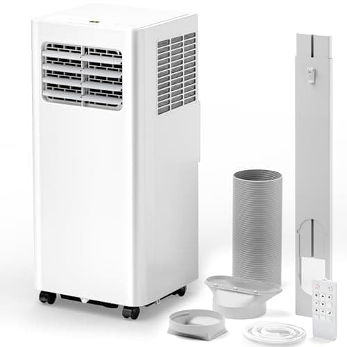 EUHOMY Portable Air Conditioners 10,000 Btu, 3 in 1 Portable Cooling AC with Dehumidifier, Fan, Sleep Modes, AC Unit with Remote Control & 24H Timer for Bedroom, Rooms, Apartments up to 450 Sq.Ft.