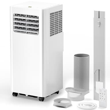 EUHOMY Portable Air Conditioners 10,000 Btu, 3 in 1 Portable Cooling AC with Dehumidifier, Fan, Sleep Modes, AC Unit with Remote Control & 24H Timer for Bedroom, Rooms, Apartments up to 450 Sq.Ft.