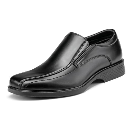 Bruno Marc Men's Square Toe Dress Loafers Shoes,Size 9.5,5-Black,CAMBRIDGE-05 - Image 1