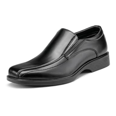Bruno Marc Men's Square Toe Dress Loafers Shoes,Size 9.5,5-Black,CAMBRIDGE-05 - Image 1