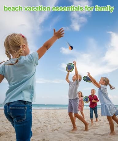 Qrooper Toss and Catch Ball Game Kids Toys for 3 4 5 6 7 8 Year Old Boys Girls Birthday Gift, Outdoor Games Camping Yard Play Outside Beach Pool Toys for Kids Ages 4-8 8-12 Toddler Baseball Glove - Image 7