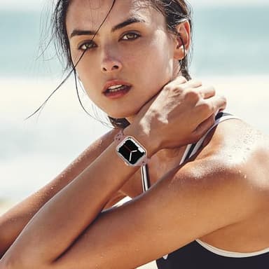 Slim Silicone Bands Compatible with Apple Watch Band 40mm 38mm 41mm 44mm 45mm 46mm 42mm Women Floral Breathable Braided Lace Thin Sport Strap Replacement Wristbands for iWatch SE Series 10 9 8 7 6 5 4 3 2 1 - Image 5