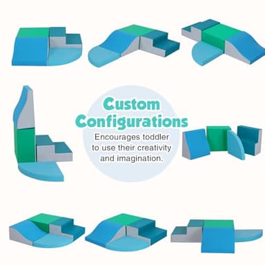 TODIBY 4-Pieces Climbing Toys for Toddlers: PU Leather - Soft Play Climbing for Toddlers - Foam Climbing Blocks for Crawling and Sliding Indoor Playground for Kids - Image 4