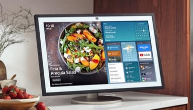 Echo Show 21 (2024 release) with Amazon Premium Adjustable Stand - Image 8