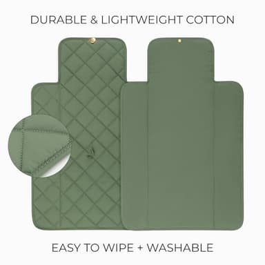 Portable Diaper Changing Pad - Soft and Easy to Clean Diaper Changing Mat for Babies - The Perfect Lightweight and Foldable Pad for Traveling - Image 5